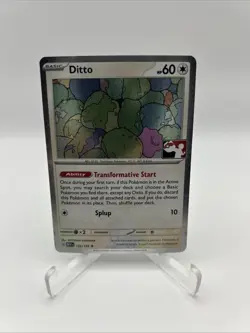 Ditto 132/165 Cosmos Holo Prize Pack Stamped Series 6 Pokemon TCG 151 Mew - Image 1