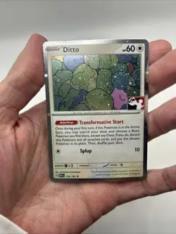Ditto 132/165 Cosmos Holo Prize Pack Stamped Series 6 Pokemon TCG 151 Mew - Image 3