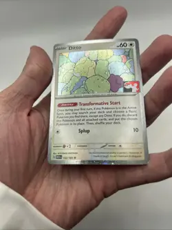 Ditto 132/165 Cosmos Holo Prize Pack Stamped Series 6 Pokemon TCG 151 Mew - Image 5