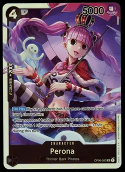 Perona Op06-093 SR One Piece CCG Wings Of The Captain NM English - Image 1
