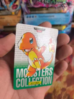 Pokemon Karte Card carddass Monsters collection Green 1996 japan Charmander NM - Image 2