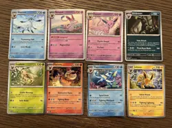 Prismatic Evolutions 8 Cosmos Promo Cards - Costco Mini Tin Promos - Image 1