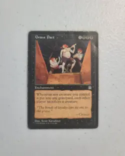 Grave Pact Magic: The Gathering Stronghold (1998) #060 Rare Very Good Condition - Image 1