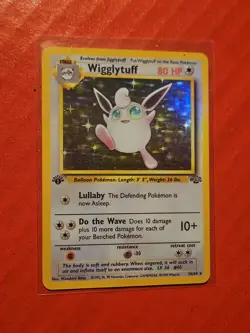 Pokemon Wigglytuff 16/64 Jungle 1st Edition Holo Rare 80 HP Stage 1 Card MINT - Image 1