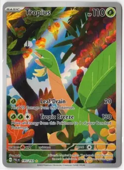 Tropius Illustration Rare 195/193 Pokemon SV02: Paldea Evolved NM - Image 1