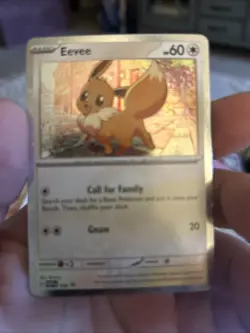 Pokemon TCG Destined Rivals - Eevee SVP 200 Checklane Blister Promo (Cosmo Holo) - Image 1