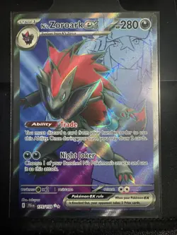 N's Zoroark ex - Ultra Rare Holo JTG 175/159 NM Pokemon TCG - Image 1