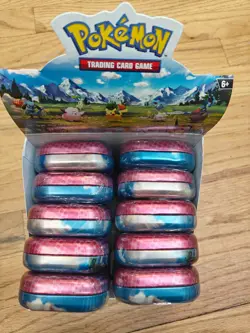 Pokemon TCG Ascended Heroes MINI TIN DISPLAY BOX Factory Sealed 10x Tins - Image 3