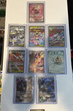 Pokemon Ascended Heroes Lot of 9 SIR Illustration Rare’s Fezandipiti Etc.. - Image 1
