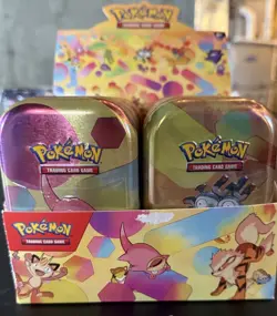 Pokemon TCG S&V 151 Mini Tin Display 10 Factory Sealed Tins Complete Collection - Image 2