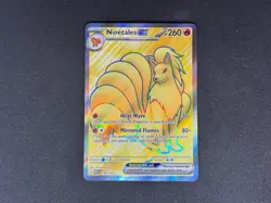 Pokemon TCG Ninetails Ex Full Art 186/165 151 Ultra Rare Near Mint - Image 1