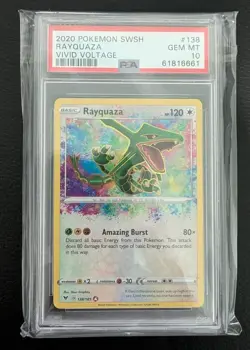 Pokemon - Scarlet & Violet - Sword and Shield - Rayquaza #138 - PSA 10 - Image 1