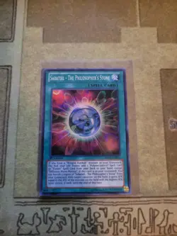 YUGIOH SABATIEL THE PHILOSOPHERS STONE DRLG-EN015 SUPER 1ST ED NM - Image 1