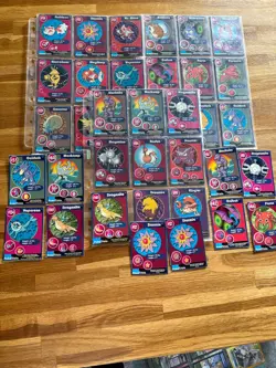 Vintage Pokemon Cards POKETRIVIA CARDS Mewtwo Strikes Back Movie Scenes - Image 1