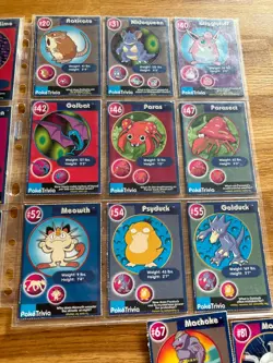 Vintage Pokemon Cards POKETRIVIA CARDS Mewtwo Strikes Back Movie Scenes - Image 4
