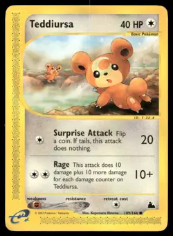 Pokemon Cards Teddiursa 109/144 Skyridge WOTC Common LP *2 - Image 1