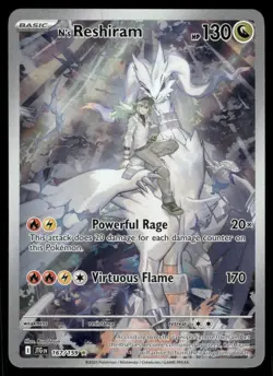 Pokemon Cards N's Reshiram 167/159 Journey Together Illustration Rare NM - Image 1