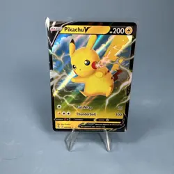 Pikachu V 086/264 Fusion Strike Ultra Rare Pokemon Card Full Art NM - Image 1