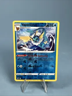 Vaporeon 030/185 Swsh04: Vivid Voltage Reverse Holo - Pokemon Card - Image 1