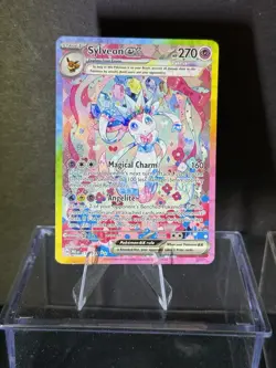 Pokemon TCG Sylveon EX Prismatic Evolutions Holo SIR Card 156/131 - Image 1