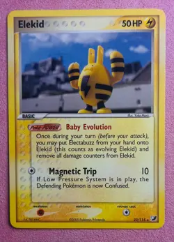 Elekid | 23/115 | EX Unseen Forces | 2005 Vintage Yuka Morii Pokemon Card | LP - Image 1