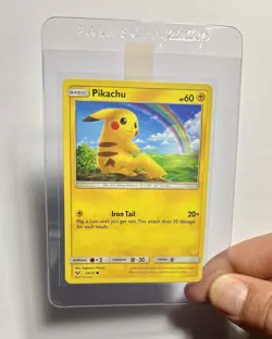 Pikachu 28/73 (LP) Common Sun & Moon: Shining Legends 2017 Pokemon Card TCG - Image 3