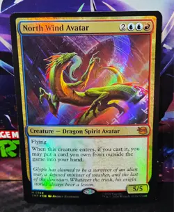 magic the gathering - FOIL! - North Wind Avatar - Creature - Dragon Spirit - Image 1