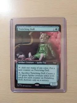 Twitching Doll Extended Art Rare, Duskmourn House Of Horror #384, MTG Magic - Image 1