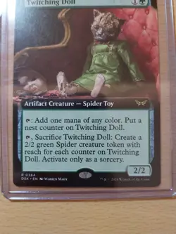 Twitching Doll Extended Art Rare, Duskmourn House Of Horror #384, MTG Magic - Image 2