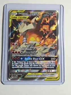 Reshiram & Charizard GX SM201 Sun & Moon Black Star Promo Near Mint Pokemon TCG - Image 1