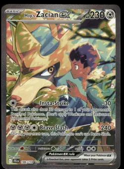 Pokemon Cards Hop's Zacian ex 186/159 Journey Together NM - Image 1