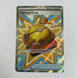 Pokemon TCG Mega Evolution Fighting Gong Trainer Card 168/132 Full Art NM - Image 1
