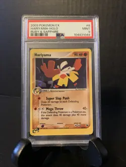 2003 Pokemon EX Ruby & Sapphire Hariyama Holo Mint PSA 9 - Image 1