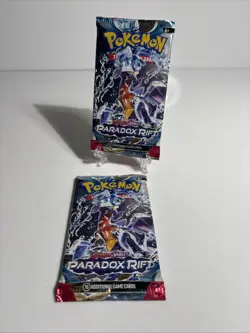 X 2 Pokemon Scarlet and Violet Paradox Rift Booster Pack New Sealed - Image 1