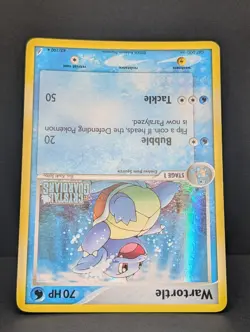 Wartortle 42/100 Crystal Guardians Reverse Holo Rare Pokemon TCG Nintendo stamp - Image 4