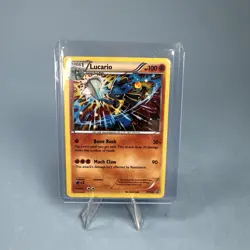 Lucario (Cosmos Foil) - XY140 XY Black Star Promo Holo POKEMON TCG MP - Image 1