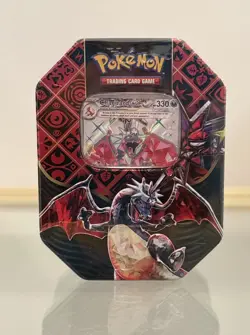 NEW Pokemon Scarlet & Violet Paldean Fates Charizard EX Tin FACTORY SEALED - Image 1