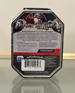 NEW Pokemon Scarlet & Violet Paldean Fates Charizard EX Tin FACTORY SEALED - Image 2