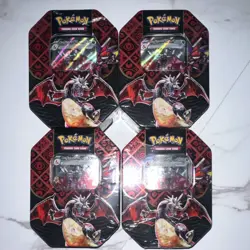 Pokemon- Paldean fates Charizard EX tin - Image 3