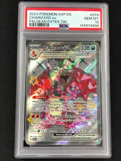 Pokemon 2024 Charizard EX Black Star Promo 074 PSA 10 - Image 1