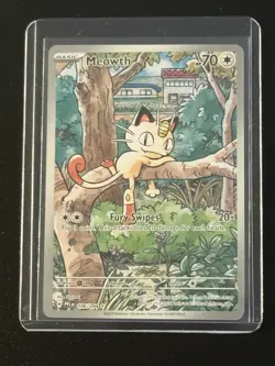 Meowth Full Art, Pokemon, Phantasmal Flames, Illustration Rare, 106/94 - Image 1