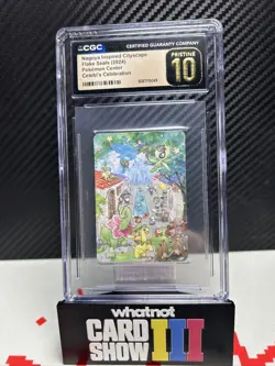 Celebi’s Celebration Nagoya Flake Seal - Pokemon Center Exclusive Pristine 10 - Image 1