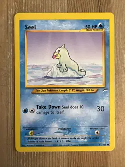 Seel 81/105 Common Neo Destiny Unlimited Pokemon VLP 2002 Vintage WOTC - Image 1