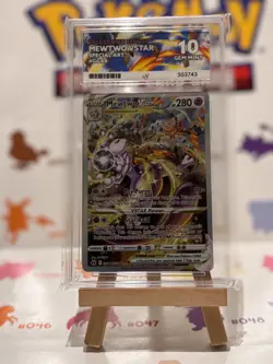 Pokemon Mewtwo VSTAR Crown Zenith Galarian Gallery GG44 ACE10 PERFECT SUBGRADES - Image 1