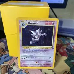 Vintage 1999 Pokemon TCG Fossil Unlimited Haunter Holo 6/62 MP/HP - Image 1