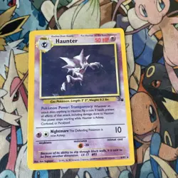 Vintage 1999 Pokemon TCG Fossil Unlimited Haunter Holo 6/62 MP/HP - Image 5