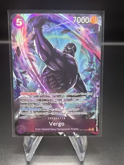 Vergo (Alternate Art) OP14-061 The Azure Sea's Seven Foil NM English - Image 1