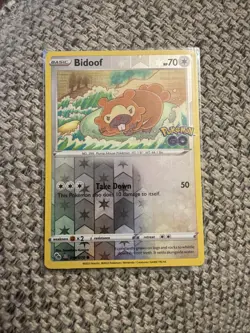 Pokemon Card - Bidoof Ditto Reverse Holo Card Pokemon Go 059/078 - M/NM - Image 1
