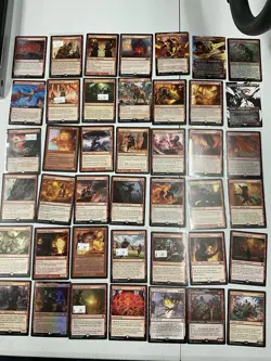 Magic The Gathering Rare/Mythic Lot (42) Red Card Lot - Image 1