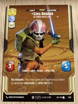 Star Wars Unlimited LOF Prestige Card Ezra Bridger - Image 1